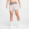 Nike Men's Trail Second Sunrise 5" Dri-fit Adv Brief-lined Running Shorts In Grey