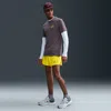 Nike Men's Trail Second Sunrise 5" Dri-fit Adv Brief-lined Running Shorts In Yellow