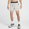 Nike Men's Trail Second Sunrise Dri-fit 5" Brief-lined Running Shorts In Grey