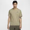 Nike Men's Trail Solar Chase Dri-fit Short-sleeve Running Top In Brown