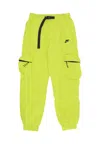 Nike Men's Trousers Tech Woven Cargo Bright Cactus/black In Bright Cactus/black
