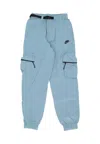 Nike Men's Trousers Tech Woven Cargo Denim Turq/black In Denim Turq/black