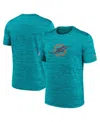 Nike Men's Turbo Green Miami Dolphins 2025 Rivalries Collection Sideline Velocity Dri-fit T-shirt In Blue