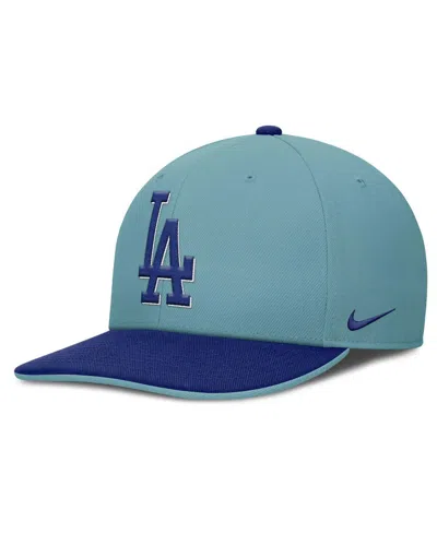 NIKE MEN'S TURQUOISE LOS ANGELES DODGERS FATHER'S DAY PRO PERFORMANCE SNAPBACK HAT