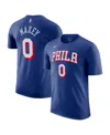 Nike Men's Tyrese Maxey Royal Philadelphia 76ers Icon Edition Name Number T-shirt In Royal