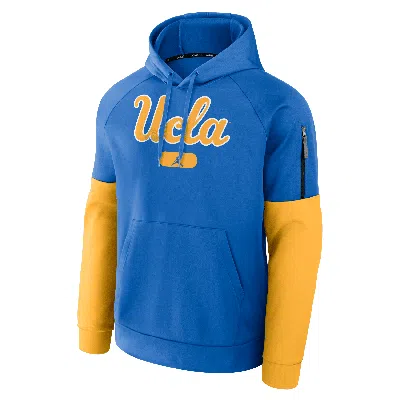 Nike Men's Ucla Bruins Fitness Menâs  Brand Therma College Pullover Hoodie In Blue