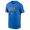 Nike Men's Ucla Courtside Basketball Jordan Brand Dri-fit College T-shirt In Black