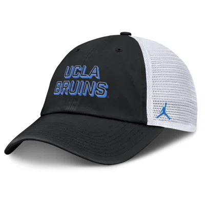 Nike Men's Ucla On-field Club Gameday Jordan Brand College Trucker Adjustable Hat In White