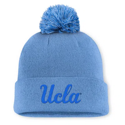 Nike Men's Ucla Primetime Campus Toned Jordan Brand College Cuffed Pom Beanie In Brown