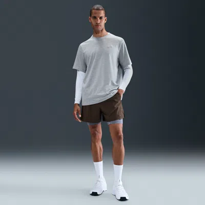 Nike Men's Unlimited Dri-fit 5" Unlined Versatile Shorts In Brown