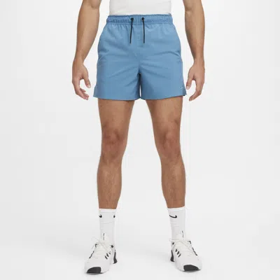 Nike Men's Unlimited Dri-fit 5" Unlined Versatile Shorts In Aegean Storm/black