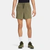Nike Men's Unlimited Dri-fit 5" Unlined Versatile Shorts In Medium Olive/black/medium Olive
