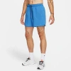 Nike Men's Unlimited Dri-fit 5" Unlined Versatile Shorts In Star Blue/black/star Blue