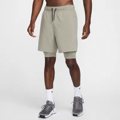 Nike Men's Unlimited Dri-fit 7" 2-in-1 Versatile Shorts In Green