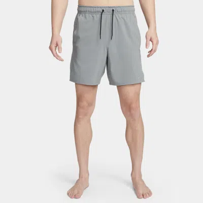 Nike Men's Unlimited Dri-fit 7" Unlined Versatile Shorts In Grey