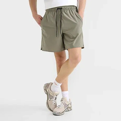 Nike Men's Unlimited Dri-fit 7" Unlined Versatile Shorts In Light Army/black/light Army