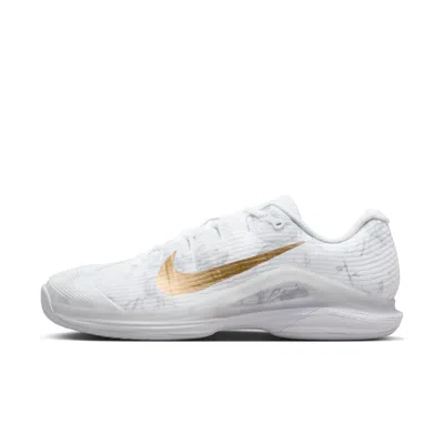 Nike Men's Vapor 12 Magnolia Hard Court Tennis Shoes In White