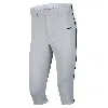 Nike Men's Vapor Select 2 High Piped Baseball Pants In Grey