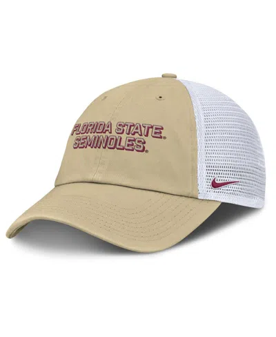 Nike Men's Vegas Gold Florida State Seminoles 2025 Gameday On-field Club Adjustable Trucker Hat In Neutral