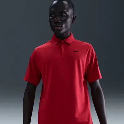 Nike Men's Velocity Dri-fit Chest Logo Golf Polo In Red