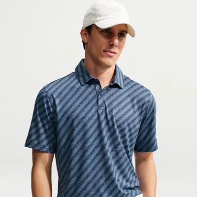 Nike Men's Velocity Dri-fit Striped Golf Polo In Blue