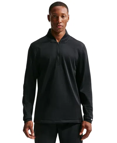 Nike Men's Velocity Half-zip Golf Sweatshirt In Black