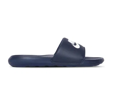 Nike Men's Victori One Slide In Midnight Navy White In Blue