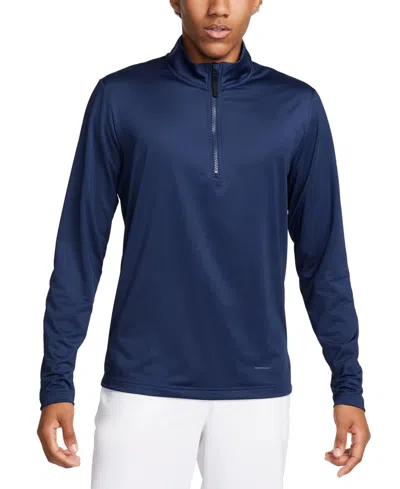 Nike Men's Victory Dri-fit Half-zip Golf Shirt In Mnnavy,whi