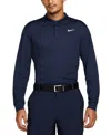 Nike Men's Victory Dri-fit Long Sleeve Golf Polo Shirt In Blue