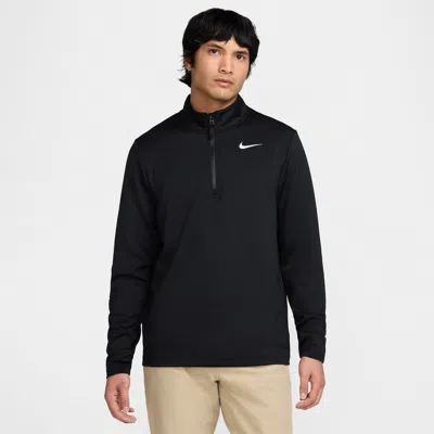Nike Men's Victory Dri-fit 1/2-zip Golf Top In Black/white