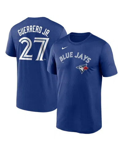 NIKE MEN'S VLADIMIR GUERRERO JR. ROYAL TORONTO BLUE JAYS LEGEND NAME AND NUMBER HOME T-SHIRT
