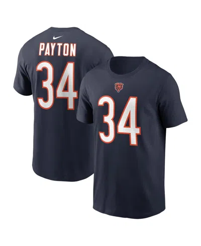 Nike Men's Walter Payton Navy Chicago Bears Retired Player Name Number T-shirt