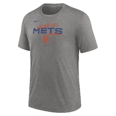 Nike Heather Charcoal New York Mets We Are All Tri-blend T-shirt