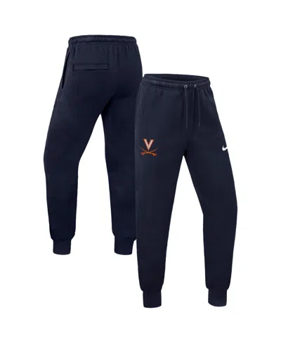 Nike Men's West Virginia Sideline Standard Issue Tapered Drawstring Sweatpants In Blue