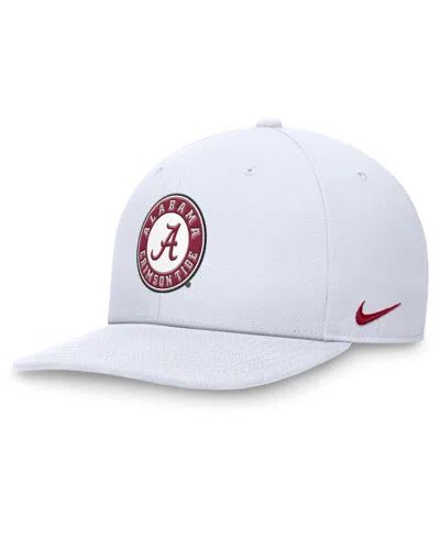 Nike Men's White Alabama Crimson Tide Primetime Pro Snapbackâ Hat