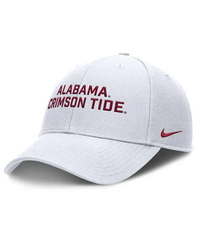 Nike Kids' Men's White Alabama Crimson Tide Rise Practice Adjustable Hat