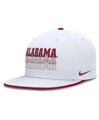 Nike Men's White Alabama Crimson Tide True Primetime Performance Fitted Hat