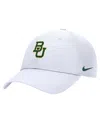 Nike Men's White Baylor Bears 2025 On-field Club Performance Adjustable Hat In White