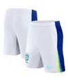 Nike Men's White Brazil National Team 2024 Away Stadium Shorts In White
