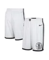 Nike White Brooklyn Nets 2024/25 Association Edition Swingman Shorts In White