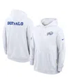 Nike Men's White Buffalo Bills 2025 Nfl Rivalries Sideline Dri-fit Hoodie In White