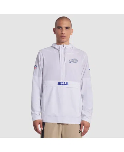 Nike White Buffalo Bills 2025 Rivalries Collection Sideline Anorak Half-zip Hoodie Jacket In Purple