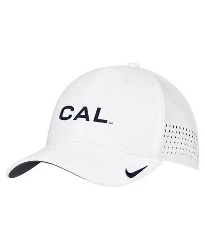 Nike Men's White Cal Bears 2026 On-field Aerobill Swooshflex Dri-fit Hat