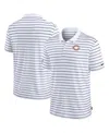 Nike White Chicago Bears Sideline Lock Up Victory Performance Polo In White,navy