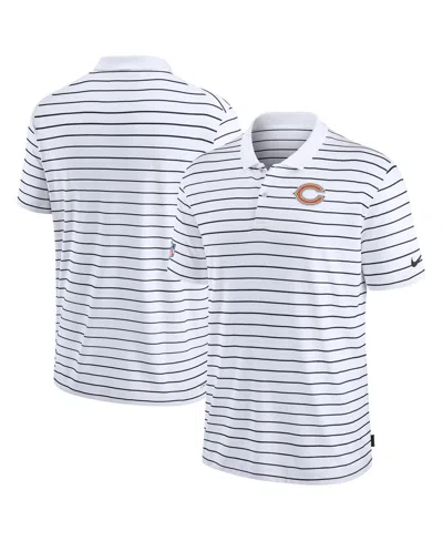 Nike White Chicago Bears Sideline Lock Up Victory Performance Polo
