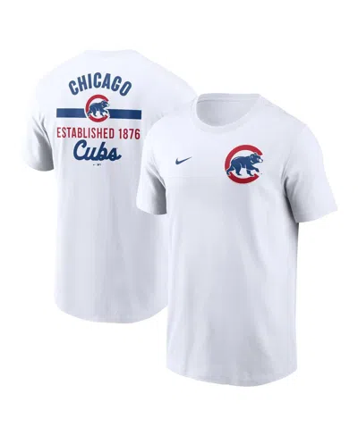 Nike Men's White Chicago Cubs 2-hit T-shirt