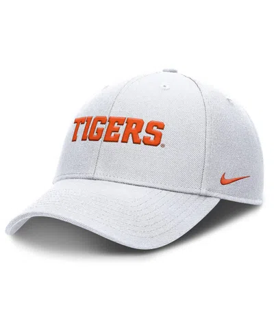 NIKE MEN'S WHITE CLEMSON TIGERS 2025 ON-FIELD RISE PERFORMANCE ADJUSTABLE HAT
