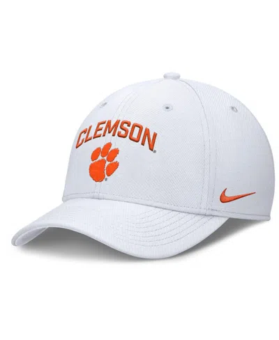 Nike White Clemson Tigers 2025 On-field Rise Performance Flex Hat