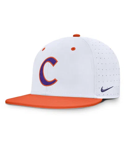 Nike Men's White Clemson Tigers On-field Dugout True Performance Fitted Hat