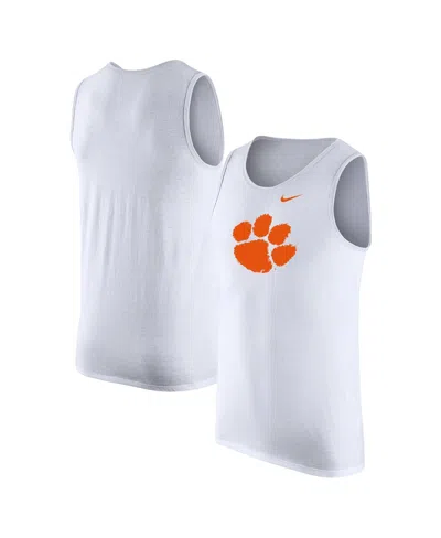 Nike Men's White Clemson Tigers Tank Top